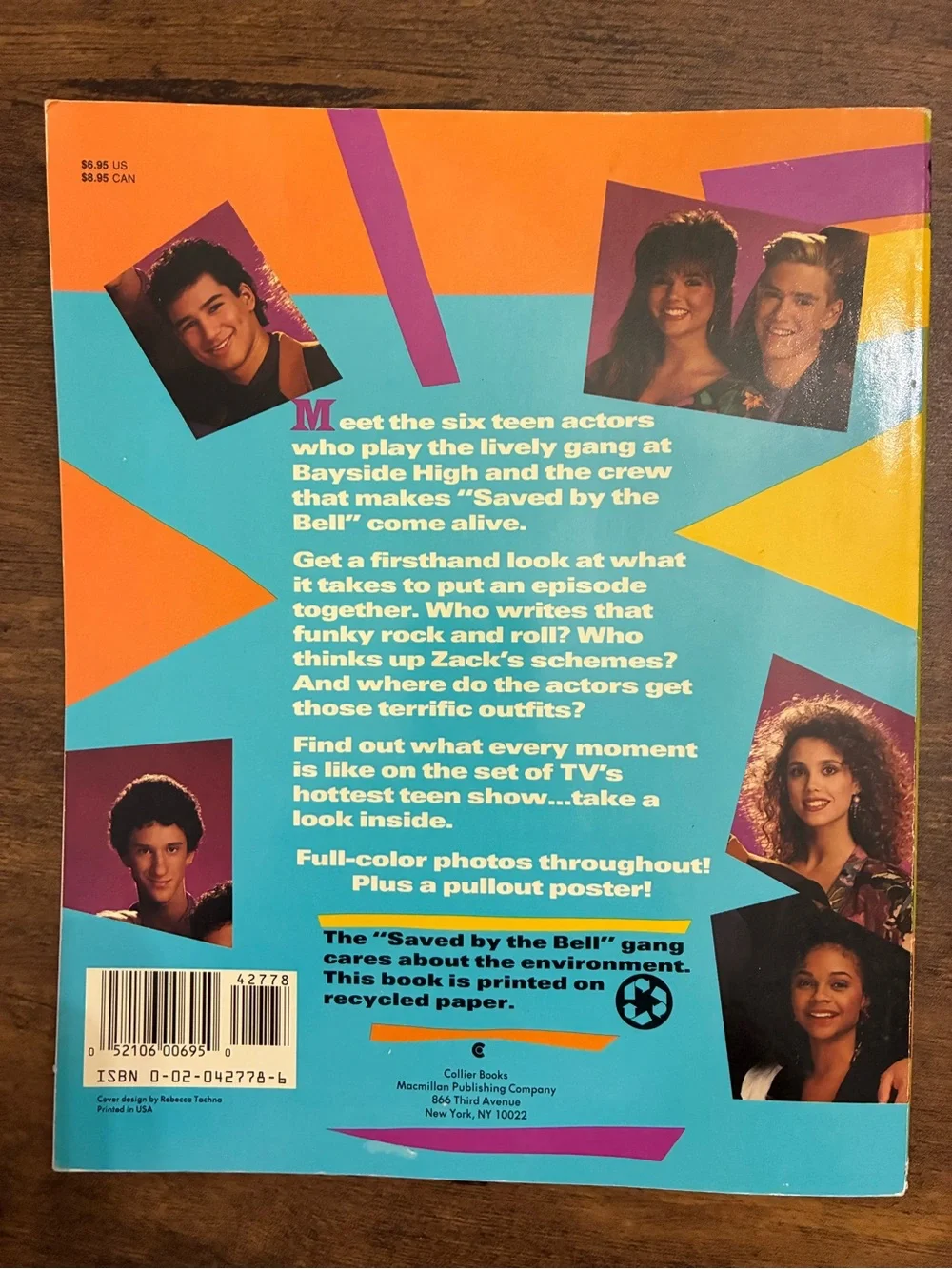 Vintage Saved by the Bell Behind the Scenes Book